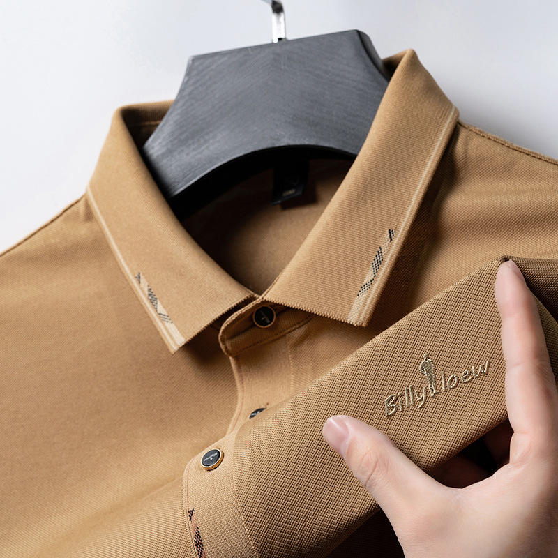 Polo uomo in cotone a maniche corte business casual top_voghion.com