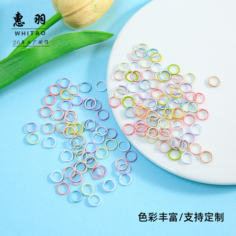 New Macaron 8mm Mixed Color Double Ring Colorful Enamel Handmade Hanging Rings DIY Bead Connecting Rings Wholesale New Macaron 8mm Mixed Color Double Ring Colorful Enamel Handmade Hanging Rings DIY Bead Connecting Rings Wholesale