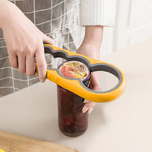 4-in-1 bottle opener, four-hole plastic multi-functional easy-open can opener, can opener, can opener, cap opener