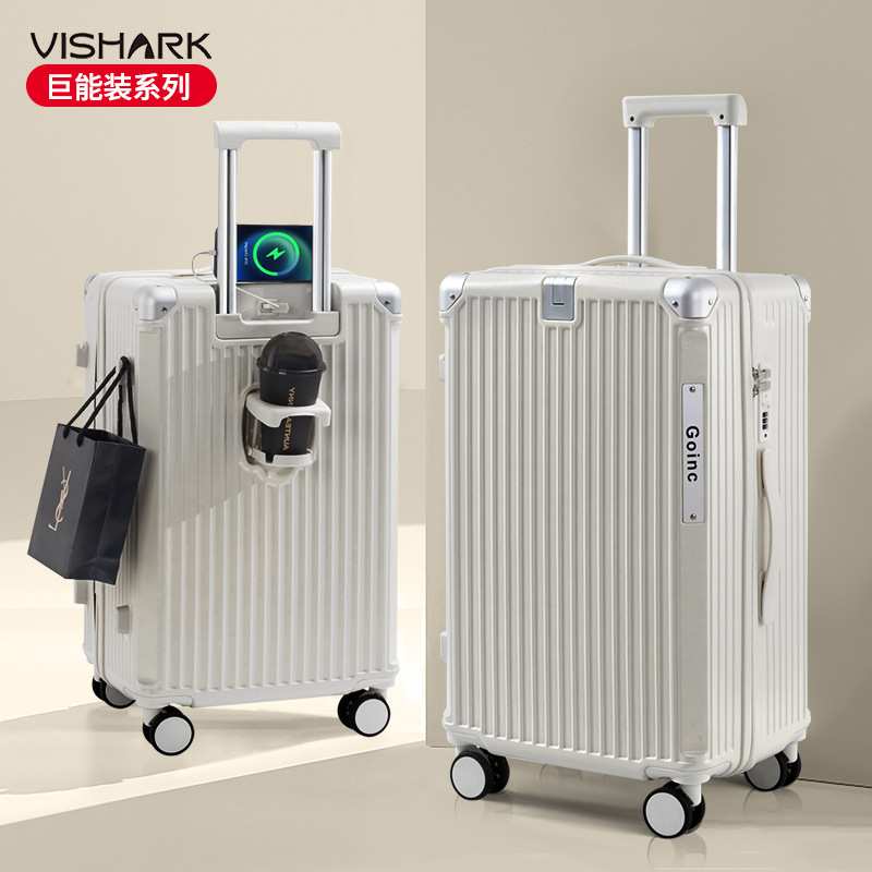 Maleta multifuncional para PC de alto valor Maleta trolley de moda para mujer Maleta de embarque para hombre Maleta de contraseña fuerte y duradera