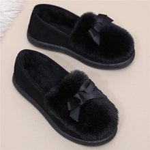 春夏老北京布鞋女棉鞋加厚保暖防滑妈妈鞋厚底韩版百搭加绒豆豆鞋