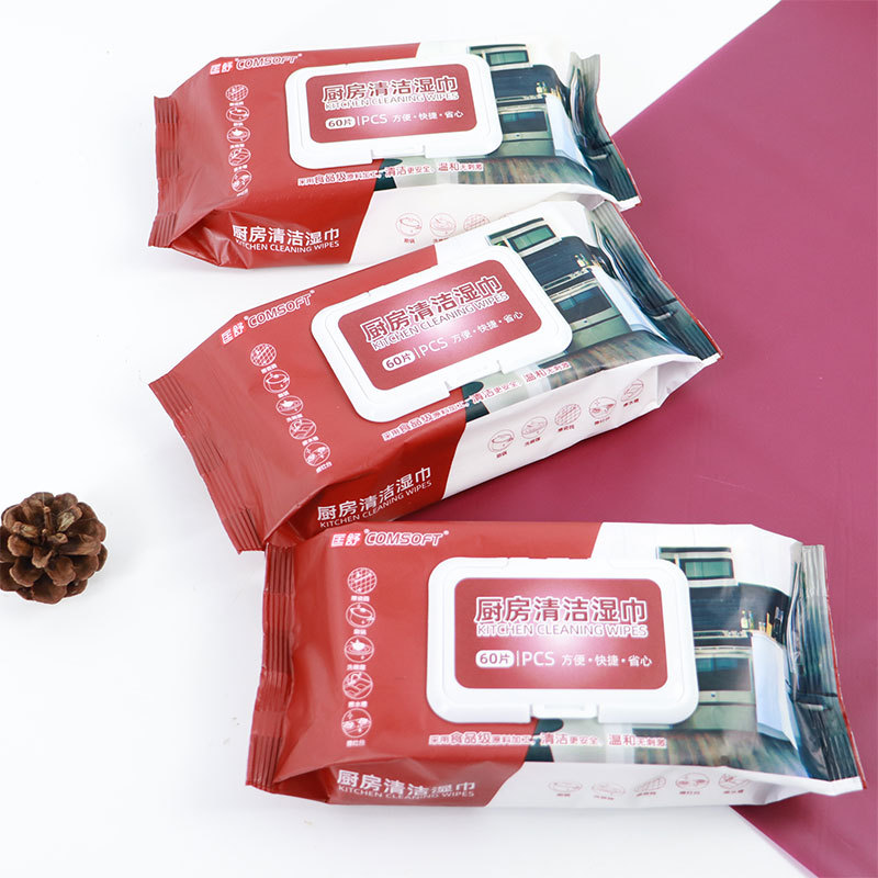 Kitchen wipes disposable cleaning wipes kitchen oil removing wipes large bag wholesale lazy rag wipes