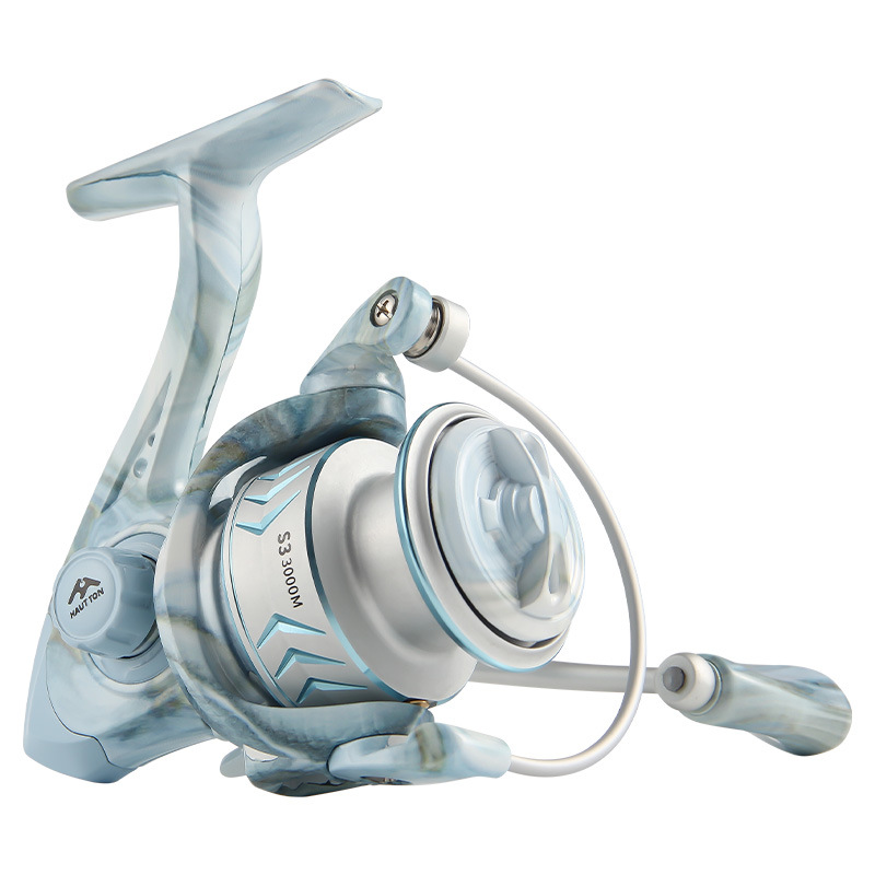 Haodun Weiwu Luya rueca venta al por mayor 5,2: 1 relación de velocidad graffiti tiro largo rueda de pesca caña de pescar rueda 2024 Nuevo