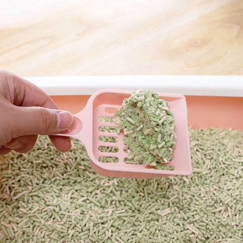 New pet cat litter shovel, candy color, high-looking handle, cat toilet shovel, poop picker, cat cleaning supplies