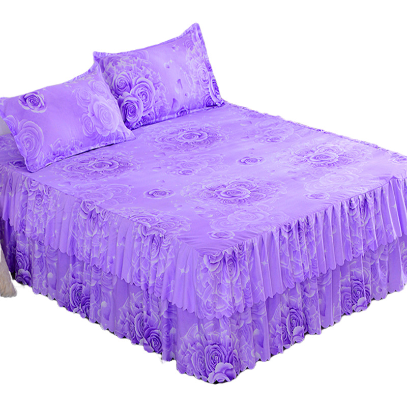 양측 보라색 장미