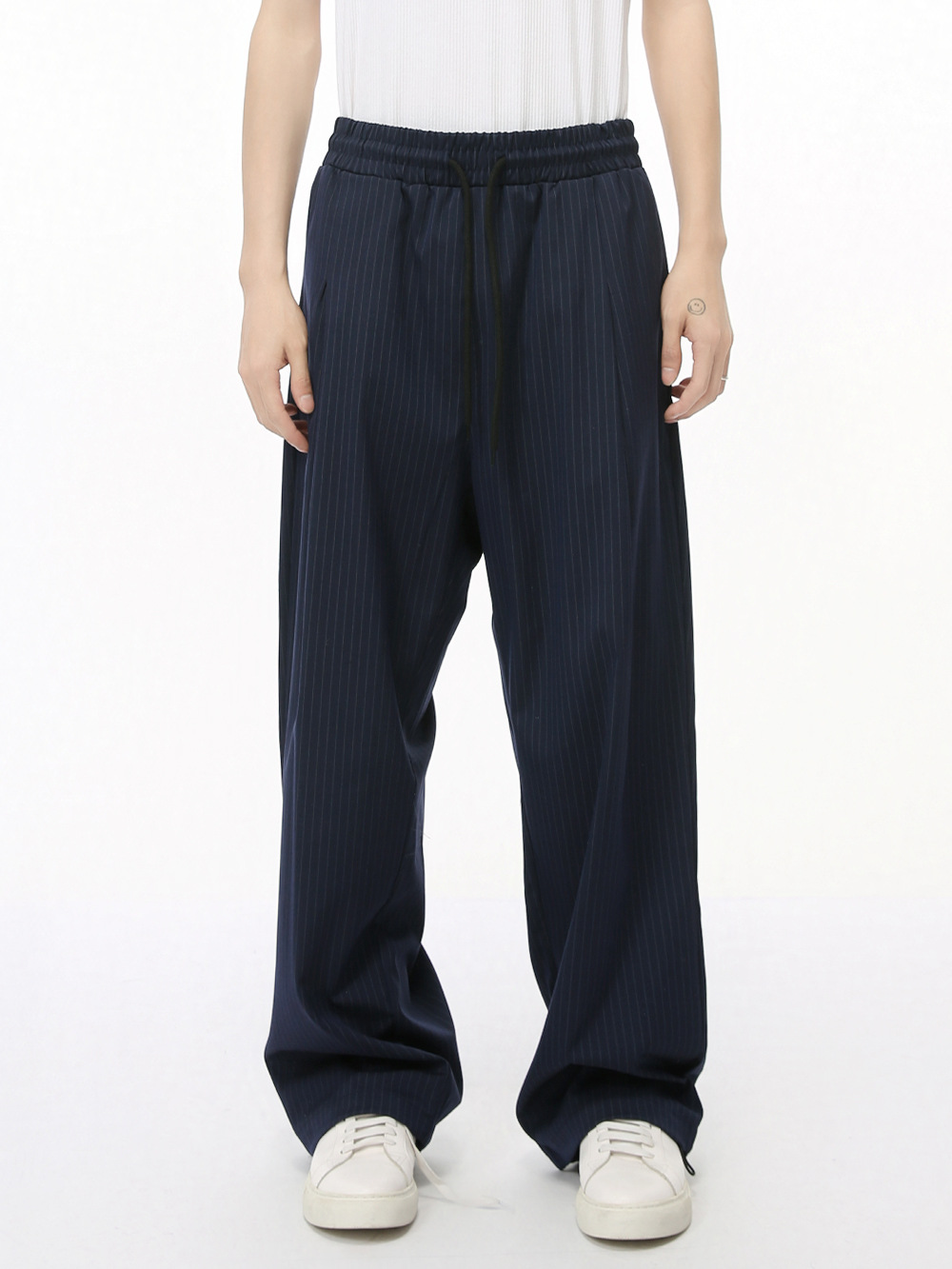 MTLCLOTHES Hombres| 2024 otoño nuevos productos de estilo coreano chaqueta cardigan rayas pantalones largos traje casual