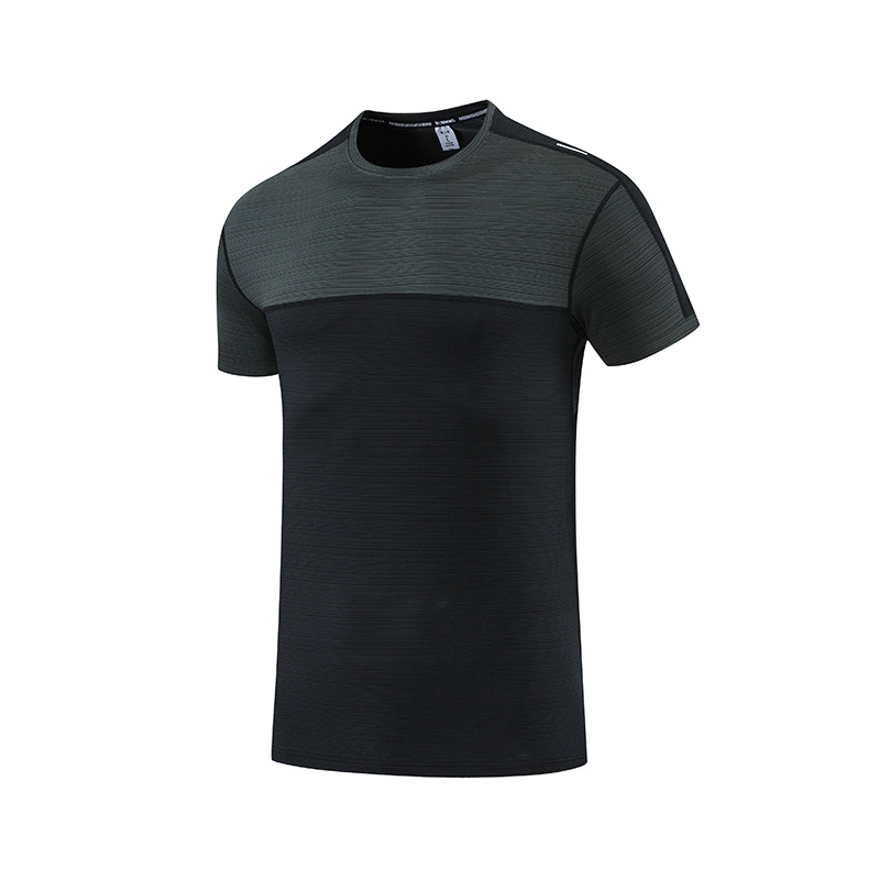 2022 verano hombres deportes casuales cuello redondo Camiseta transfronteriza suelta talla grande fitness ropa de secado rápido manga corta registro imprimible