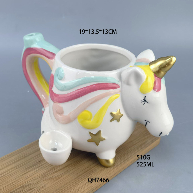 Taza de café de donas de cerámica multifuncional europea y americana transfronteriza Taza de hamburguesas de alto valor creativo Suministros de bar