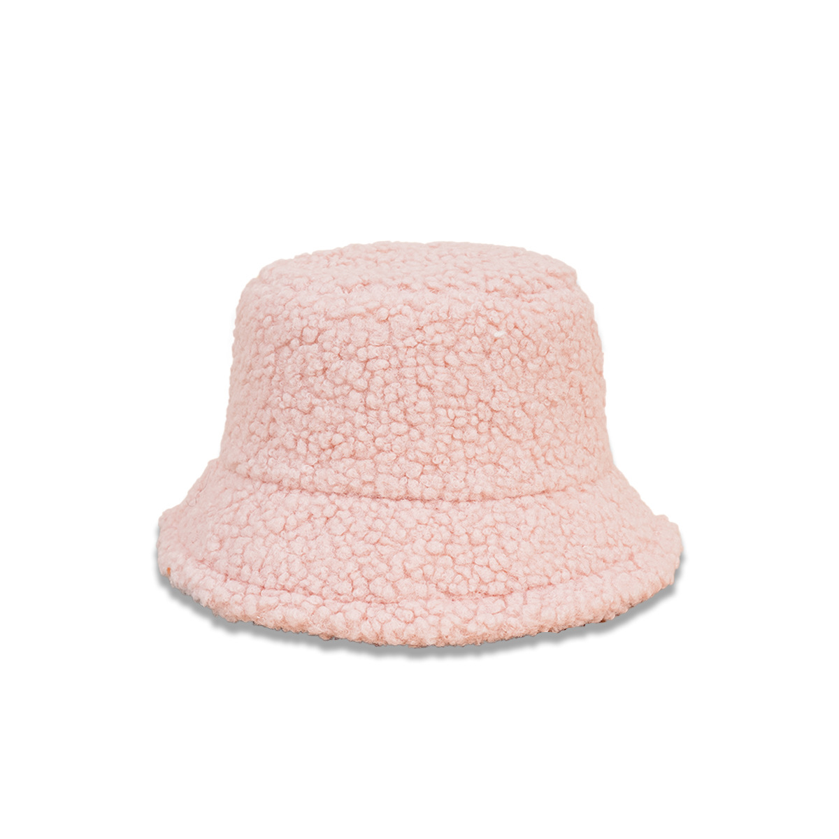 Otoño e invierno nuevo sombrero femenino de peluche de terciopelo pescador sombrero caliente a prueba de sol de ala ancha cara-mirando pequeño sombrero de cuenca moda coreana