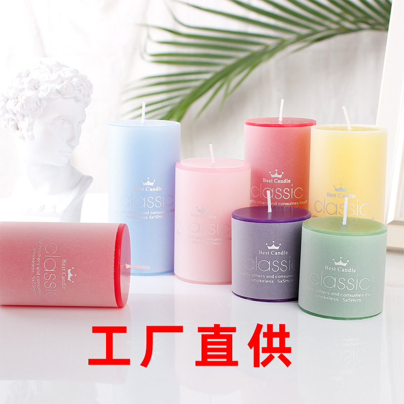 [Factory direct supply] aromatherapy candles smokeless lighting column wax home emergency fragrance wedding hotel decoration wholesale