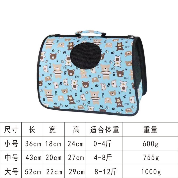 Mochila para gatos multicolor multipatrón para mascotas multifuncional tela de Oxford portátil para salir bolsa de mascotas al por mayor