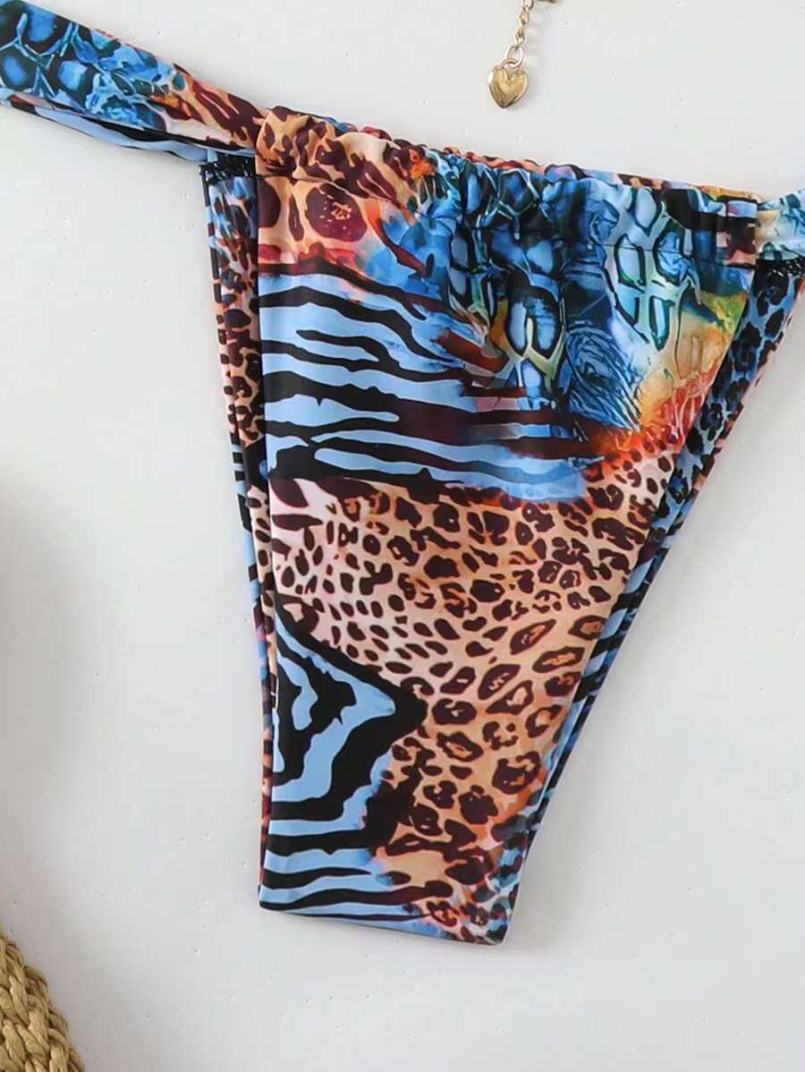 GraceChic 2025 New European And American Swimwear Sexy Cross-Border Bikini Printed Tie High-End Hot Girl Pure Desire Swimsuit For_voghion.com