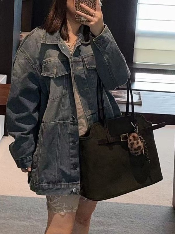 今年流行大容量包包女2025新款秋冬单肩包休闲通勤棕色腋下托特包|undefined