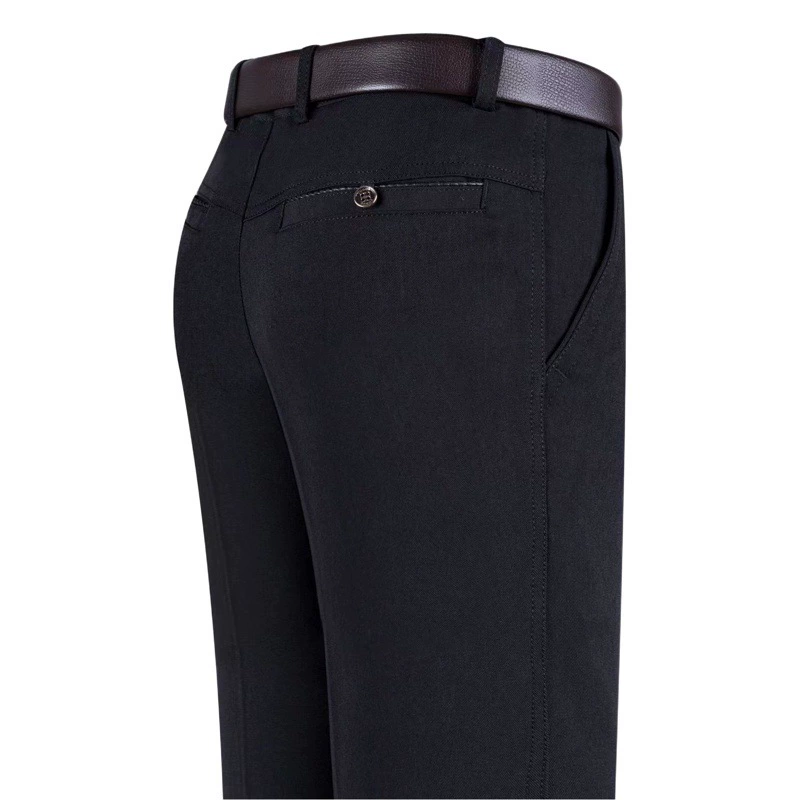 Летние тонкие мужские брюки среднего возраста, брюки для папы, прямые брюки для пожилых людей, повседневные брюки, весенние и осенние свободные брюки