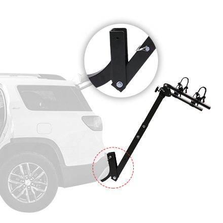 Car-Mounted Bicycle Rack, Two-Bike Rack, Reinforced Version, Regular Version, Adjustable Rear Suspension Rack for Vehicles
