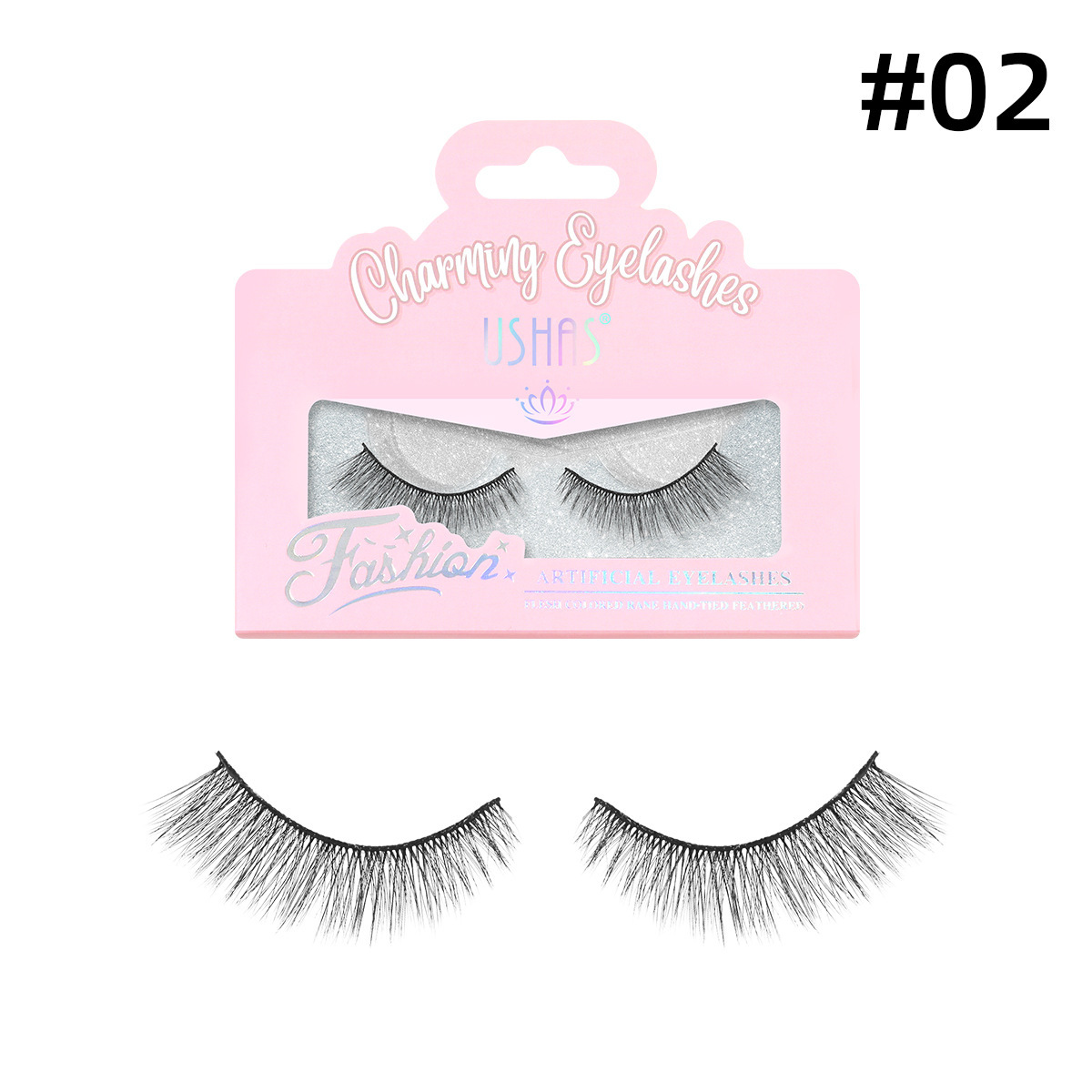 USHAS punto transfronterizo venta caliente maquillaje de ojos 3D grueso conjunto de pestañas falsas