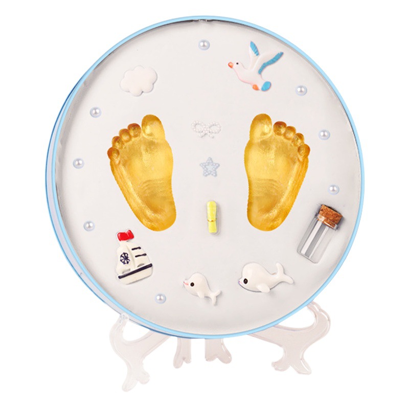 Newborn Hand and Foot Ink Pad Fetal Hair Souvenir diy Baby Hand and Footprint 100 Days Full Moon One Year Old Gift Wholesale