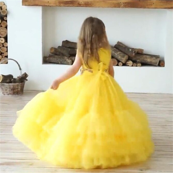 children's wedding dress sleevless