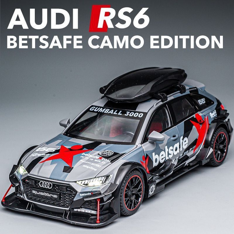Audi Rs61: 24 Alloy Kidsren's Toy Car Model Sports Car Boy Ornaments Gifts Hot Factory Wholesale
