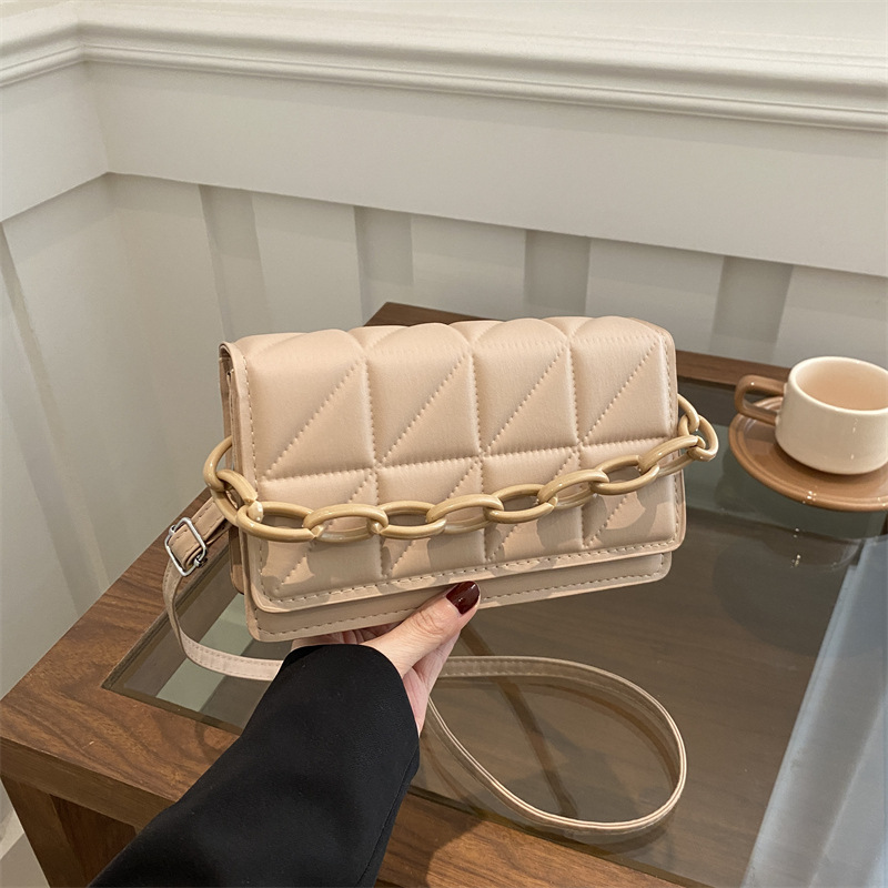 Mochila de viaje de moda simple temperamento diamante bordado bolso cuadrado para mujeres 2025 primavera ocio bolso de hombro