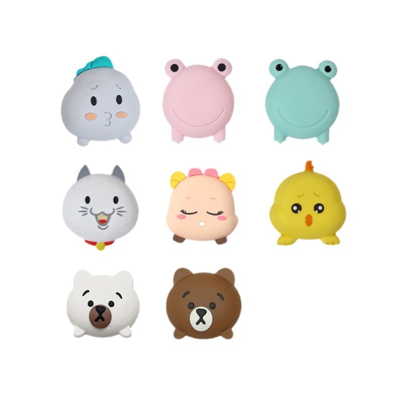 Cute Pet Anti-Collision Pad Refrigerator Door Handle Silicone Wall Sticker Door Back Anti-Collision Artifact Cabinet Door Wall Protector Wholesale