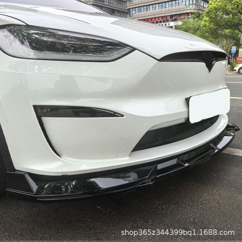 Cross-Border Hot Sale Suitable for Tesla Model X 2021-2025 Front Shovel Punched Fixed Small Surround Front Lip