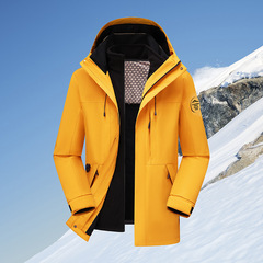 三合一冲锋衣秋男女秋冬季户外防风防水登山服情侣两件套S26188S