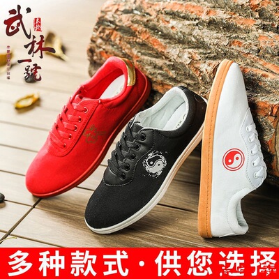 Taiji shoes Dichotomanthes bottom Mesh cloth Taiji boxing Practice shoes Martial arts shoes student skate shoes Cloth shoes