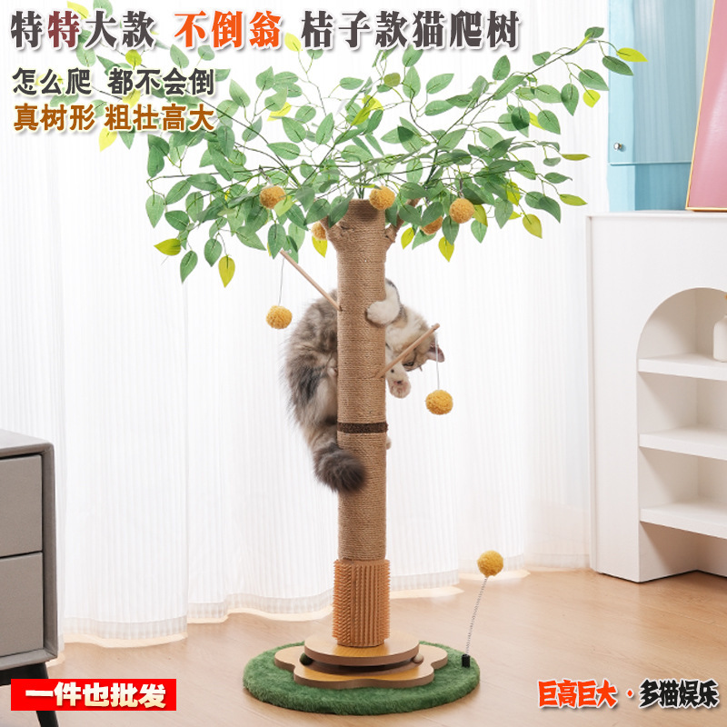 大号猫爬架树小型不占地猫抓板磨抓不掉屑猫窝抓柱幼猫咪玩具用品|undefined