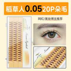 Scarecrow 20D thick grafted hot melt transplanted hair natural single cluster 20 European and American cross-border false eyelashes wholesale