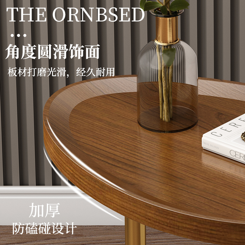 Luz de lujo lado pequeño apartamento sala de estar sofá mini mesa de café dormitorio moderno simple almacenamiento rack mesa móvil