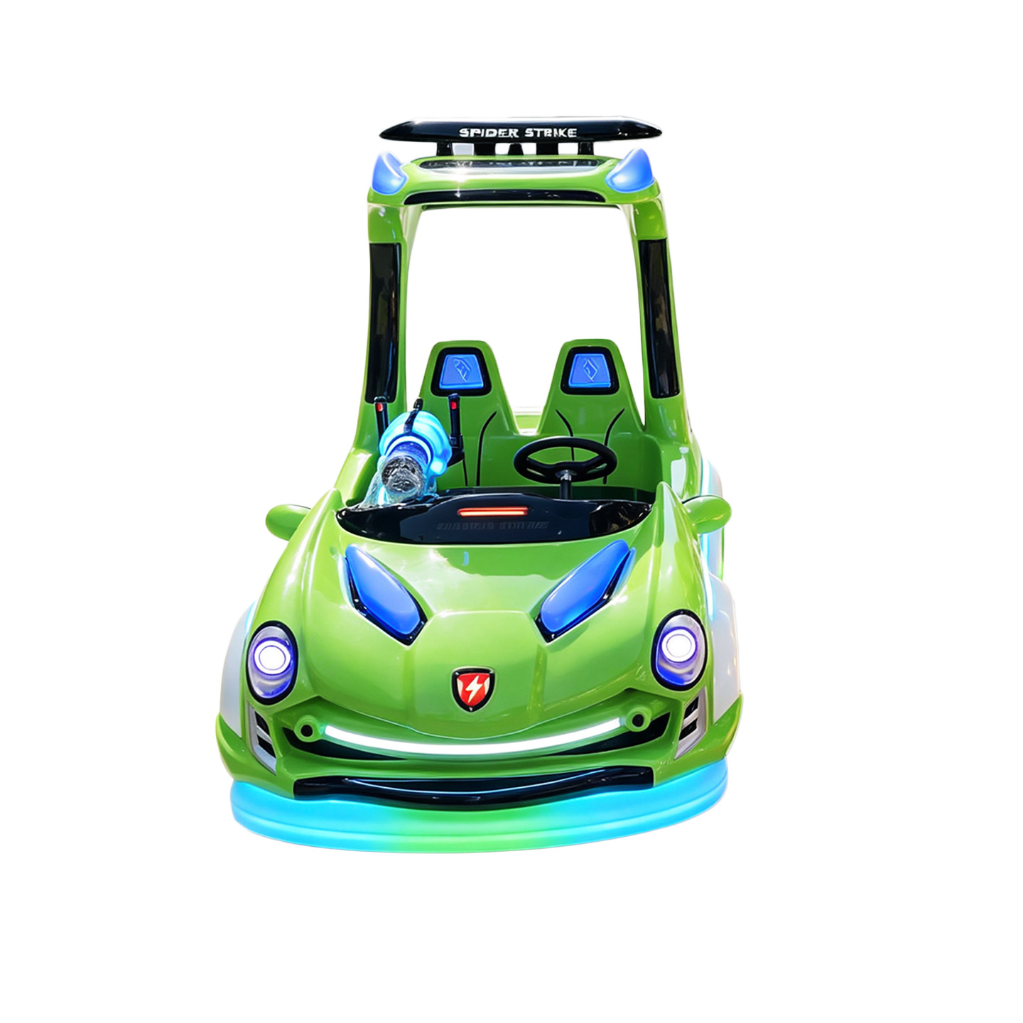 Bian que la exportación de vehículos de atracción de gran rueda luminoso FRP parachoques de carro cuadrado para niños puestos nuevos vehículos eléctricos transfronterizos
