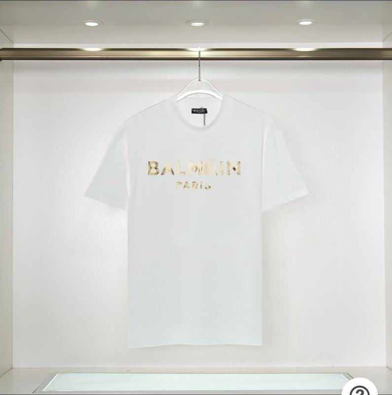 BAL ヨーロッパとアメリカのトレンドブランド MAINer 春夏新作 ルーズプルオーバー 半袖 ホットスタンピングレター コットン カップル Tシャツ|undefined