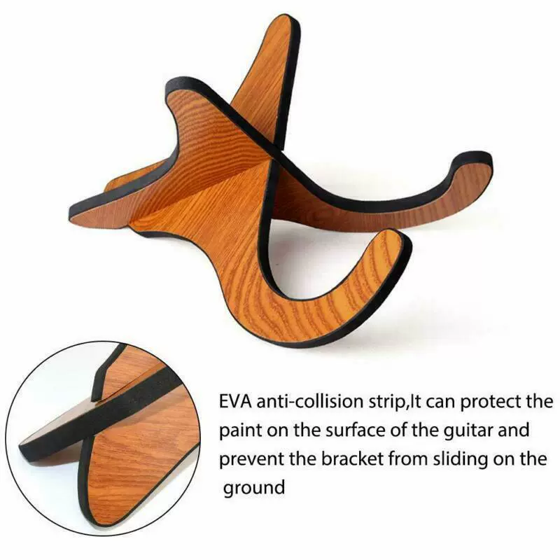 尤克里里架子吉他木质琴架ukulele小吉他折叠立式支架 吉他配件