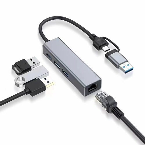 Cross-border Gigabit network card adapter typec to network card HUB adapter usb-c to rj45 usb network card