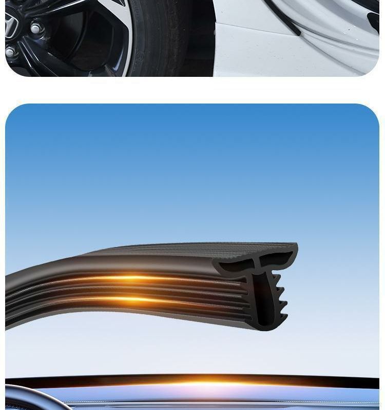 Sealing Strip for A-Pillar, B-Pillar, C-Pillar, and Center Console of Zero Runner C10, C11, C16, T03, C01 for Car Door Gap Soundproofing