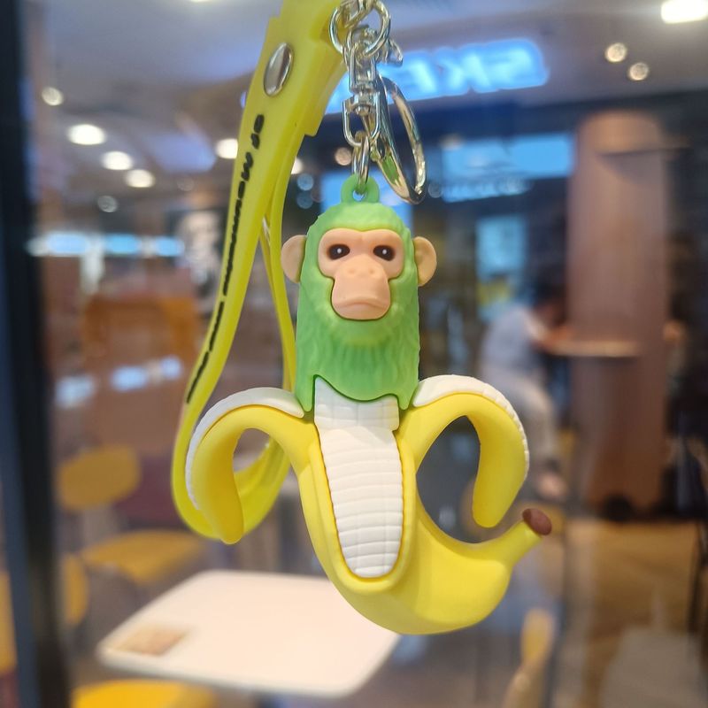 クリエイティブ漫画山と海の経典キーホルダーかわいい木の棒人間サメ海洋生物キーホルダーバッグペンダント卸売|undefined