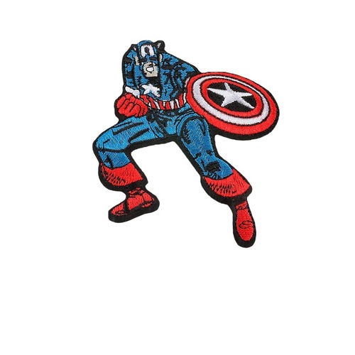 Cartoon Avengers Marvel anime character embroidered cloth patch Iron Man children's clothing hat embroidered accessories patch label