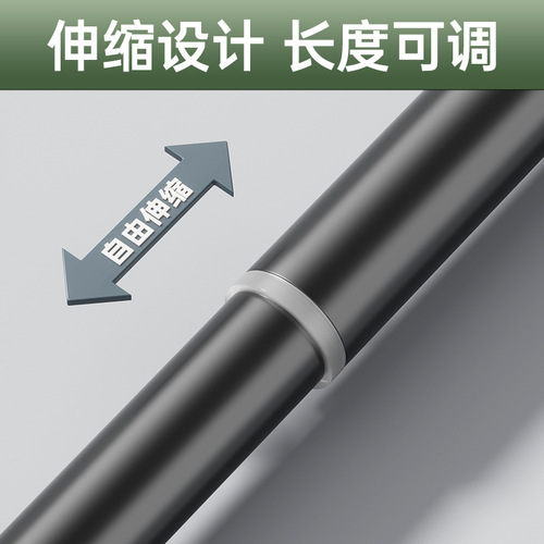 Cross-border e-commerce bathroom curtain rod, hole-free sectional telescopic rod, clothes drying rod, detachable curtain rod, clothes hanging rod