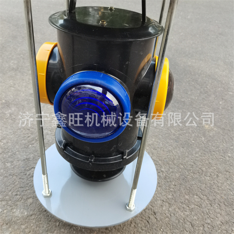 轨道交通黄蓝指示灯  铁路道岔灯转辙器标志灯太阳能板标识灯