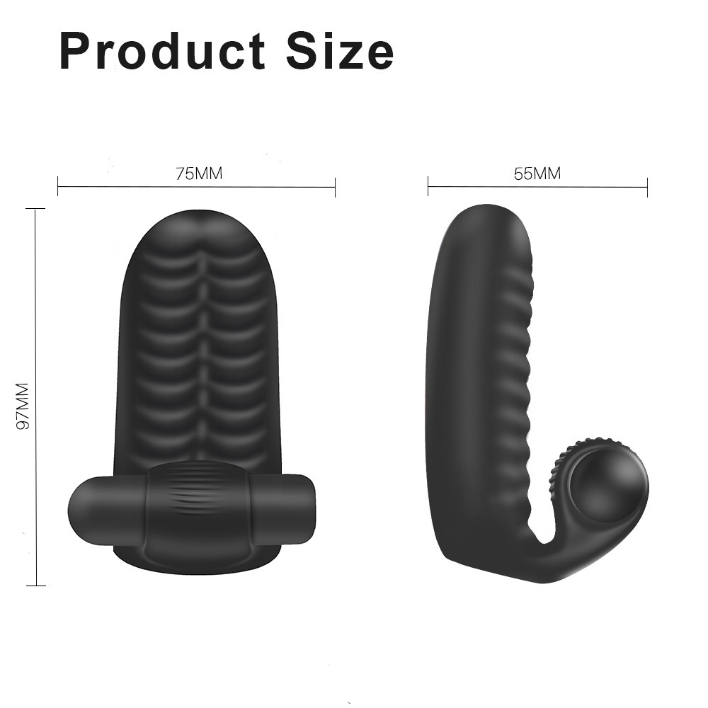 Genopladelig finger vibrator i silikone til par_voghion.com