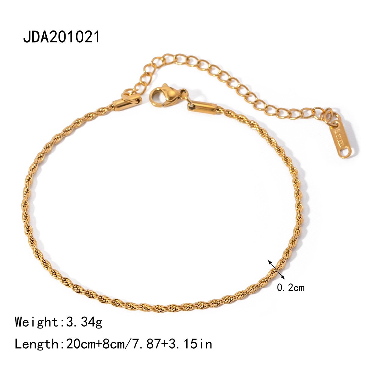 Europa y los Estados Unidos transfronterizos INS viento femenino 18 quilates oro pulido cuchilla cadena cadena de serpiente cadena de perlas Xiaomi doble tobilla joyería al por mayor