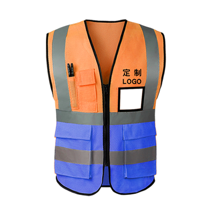 Tongming ventilador chaleco de seguridad reflectante líder de construcción chaleco de tráfico Meituan reflector personalizado log