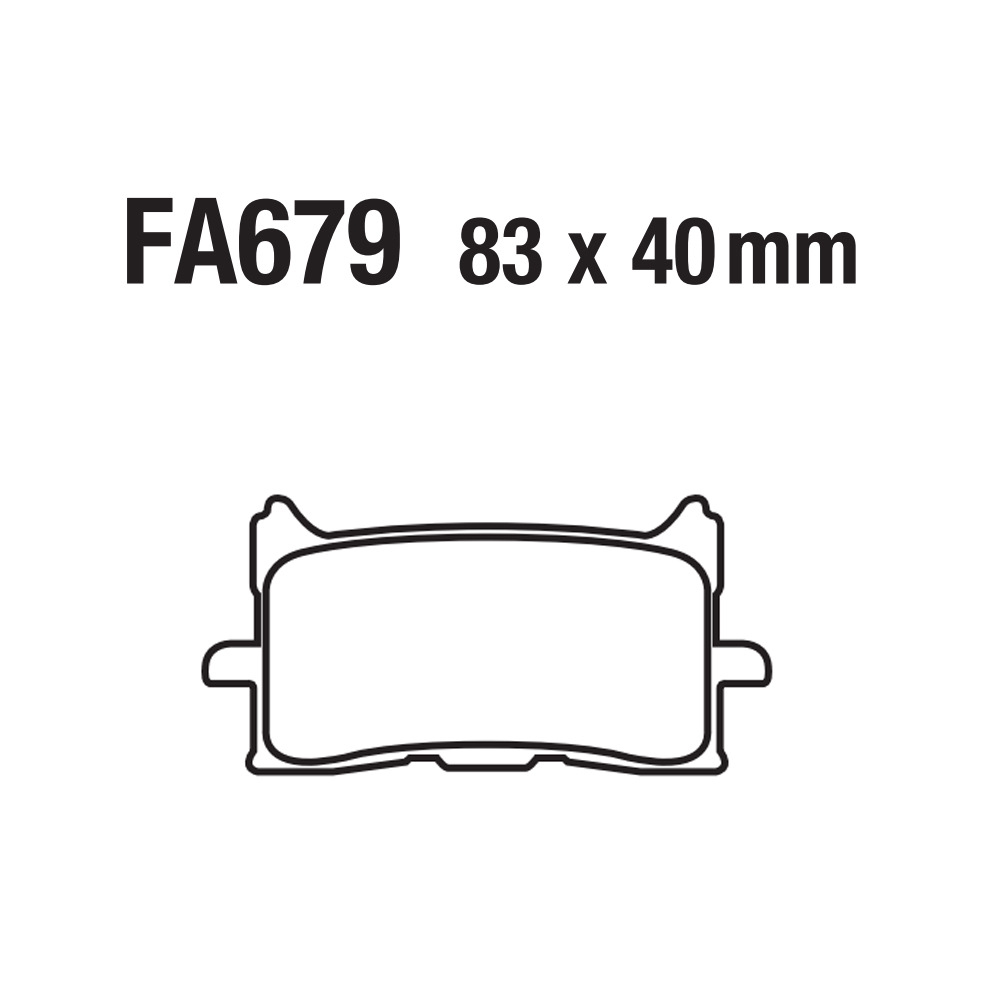 Cuero de aluminio sinterizado de base de cobre para motocicleta FA679 XADV750 CBR CRF 650 1000 1100