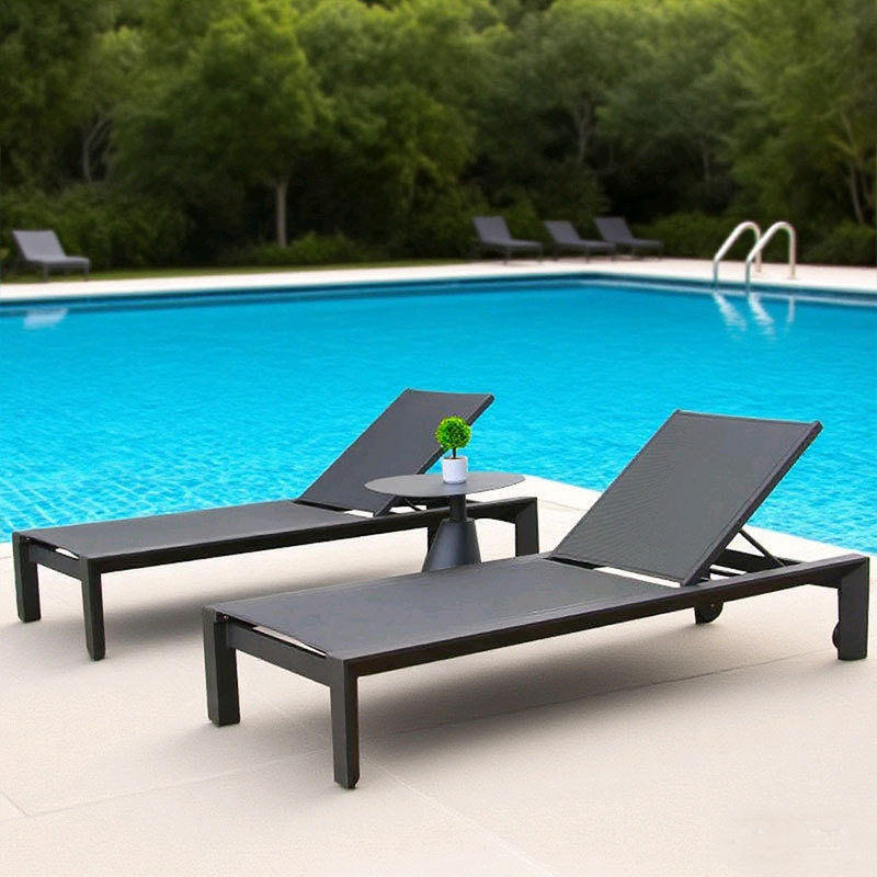 Silla de piscina al aire libre a prueba de agua al aire libre protección solar hotel villa patio jardín al aire libre silla de playa