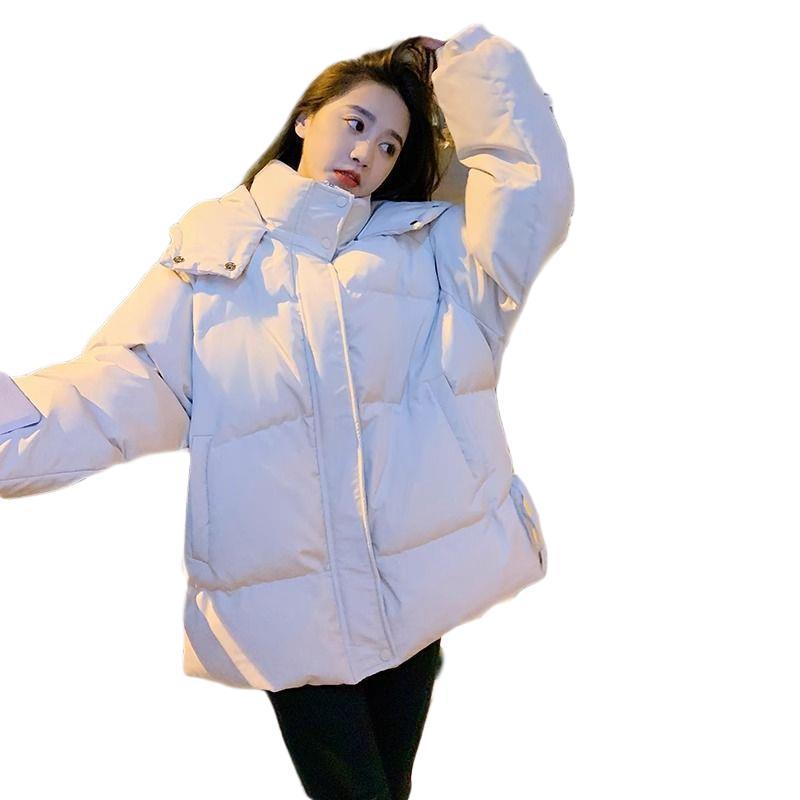 小个子宽松连帽面包服上衣服羽绒棉女冬季新款棉衣外套保暖棉袄|undefined