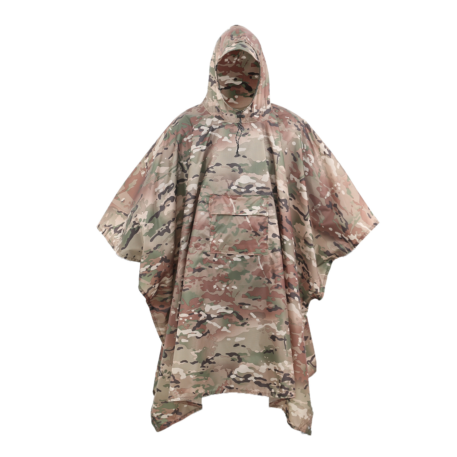 Capa impermeable multifunción tres en uno - Poncho ligero y duradero para exteriores, toldo/alfombra de suelo, para caminatas/senderismo