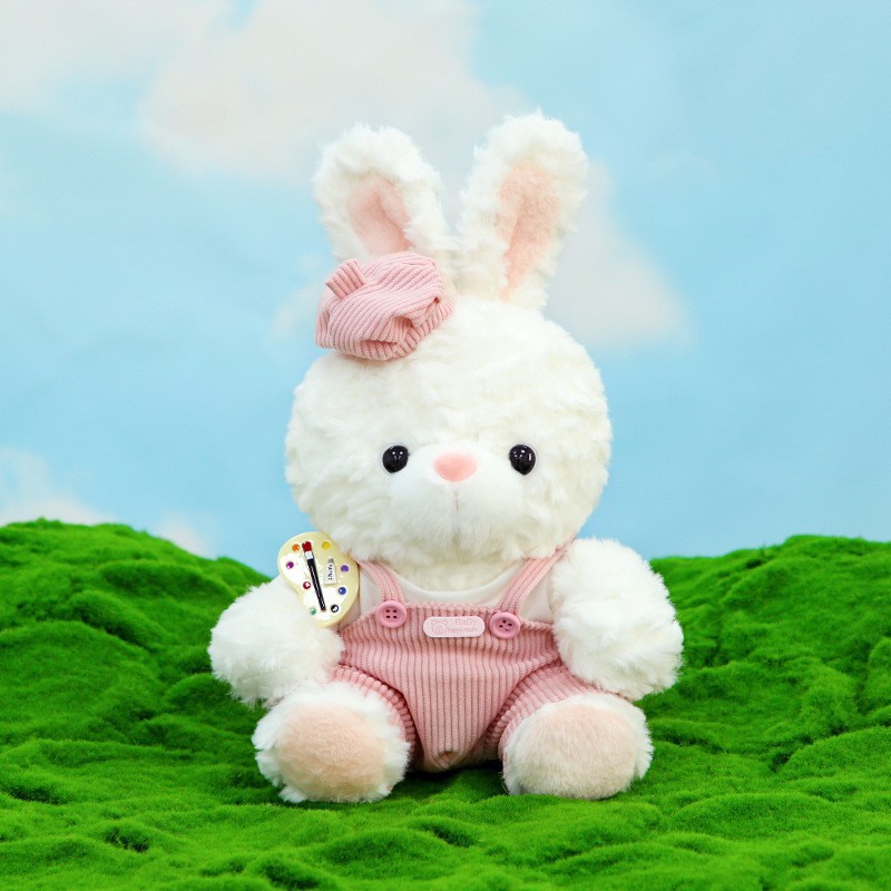 Teddy Bear juguetes de peluche conejo blanco muñeca pintor muñeca boina muñeca regalo de cumpleaños princesa para niños