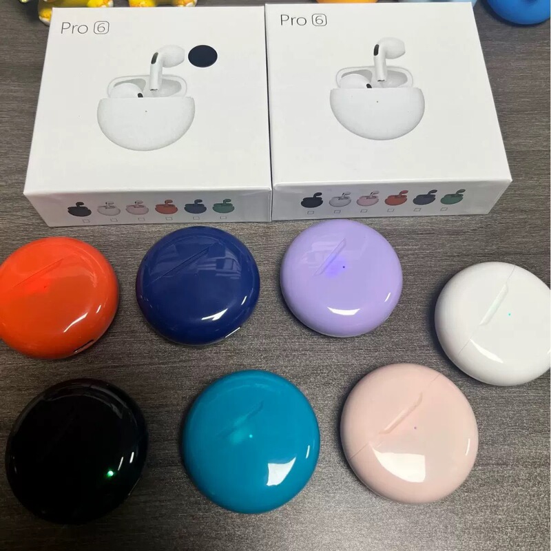 华强北Pro6蓝牙耳机跨境新款触摸降噪入耳式TWS运动游戏蓝牙耳机|undefined