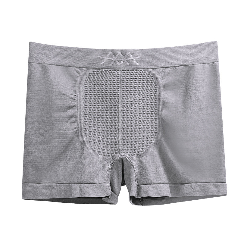 Embalaje independiente 5D Magic pantalones magnéticos ropa interior de cintura media para hombres ropa interior elástica de panal sin costuras transpirable que absorbe el sudor boxeadores